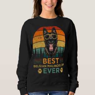 Mens Retro Style Best Belgian Malinois Dad Ever Fa Sweatshirt