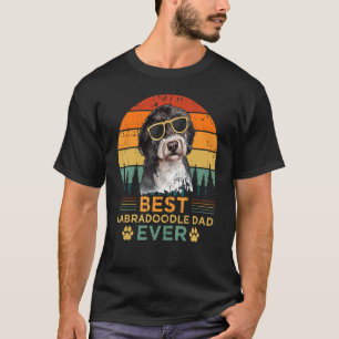 Mens Retro Style Best Labradoodle Dad Ever Father' T-Shirt