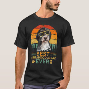 Mens Retro Style Best Labradoodle Dad Ever Father' T-Shirt