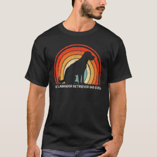 Mens Retro Style Best Labrador Retriever Dad Ever T-Shirt
