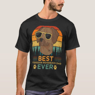 Mens Retro Style Best Rhodesian Ridgeback Dad Ever T-Shirt