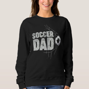Mens Retro Style Soccer Sports Soccer Dad Father Sweatshirt