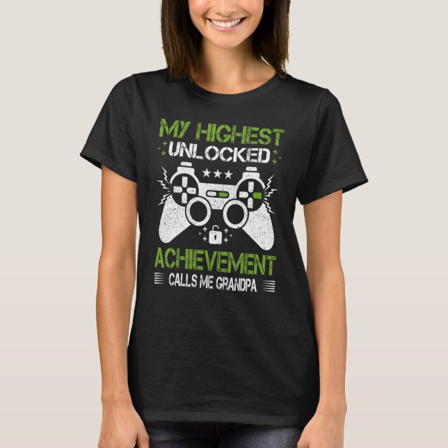 Mens Retro Style Video Game  Gamer Grandpa Father' T-Shirt (Front)
