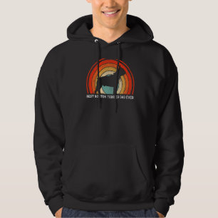Mens Retro Style Vintage Best Boston Terrier Dad E Hoodie