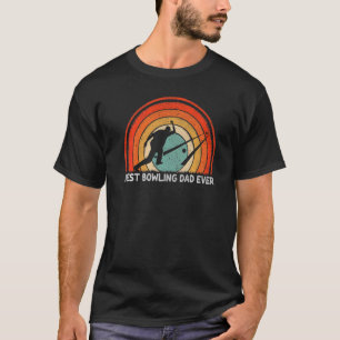 Mens Retro Style Vintage Best Bowling Dad Ever Fat T-Shirt