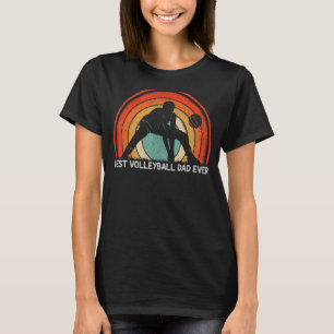 Mens Retro Style Vintage Best Volleyball Dad Ever  T-Shirt
