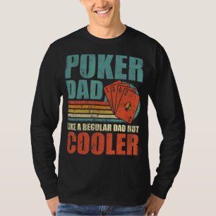 Mens Retro Style Vintage Poker Dad Father's Day T-Shirt
