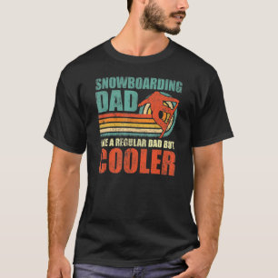 Mens Retro Style Vintage Snowboarding Dad Father's T-Shirt
