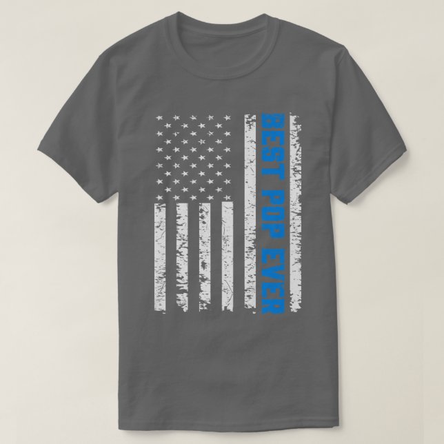 Mens Retro US Best Pop Ever 4th Of July Father's D T-Shirt (Design Front)