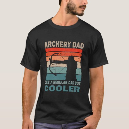 Mens Retro vintage Archery Dad Archery Player Fan T_Shirt