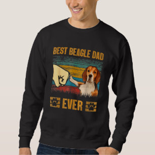Mens Retro Vintage Best Beagle Dad Ever Fathers D Sweatshirt