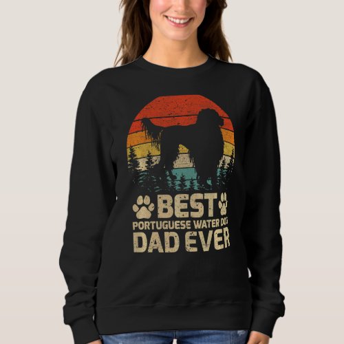 Mens Retro Vintage Best Portuguese Dad Ever Father Sweatshirt