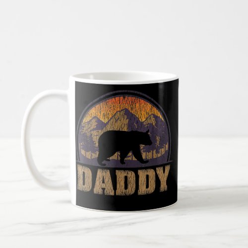 Mens Retro Vintage Daddy Bear Camping Fathers Coffee Mug