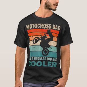 Mens Retro vintage Dirt Bike Dad Motocross Fan Fat T-Shirt