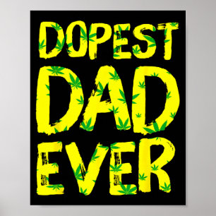 Mens Retro Vintage St Dad Ever Funny Father's Day Poster