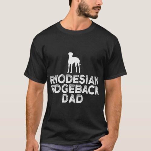 Mens Rhodesian Ridgeback dad dog dogs dog owner sa T_Shirt