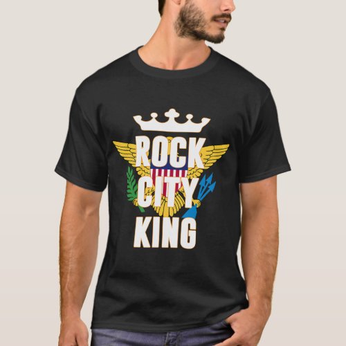 Mens Rock City King St Thomas United States Virgi T_Shirt