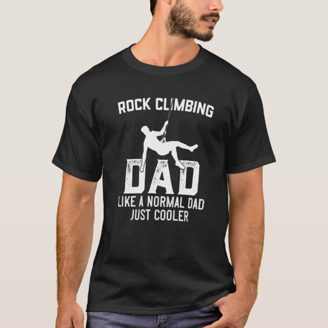 Mens  Rock Climbing  for Men Dad Rock Climber Boul T-Shirt (Front)