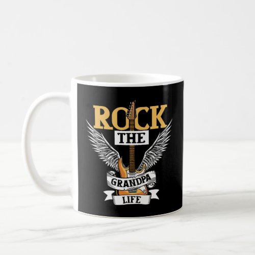 Mens Rock The Grandpa Life _ Funny Grandpa  Coffee Mug