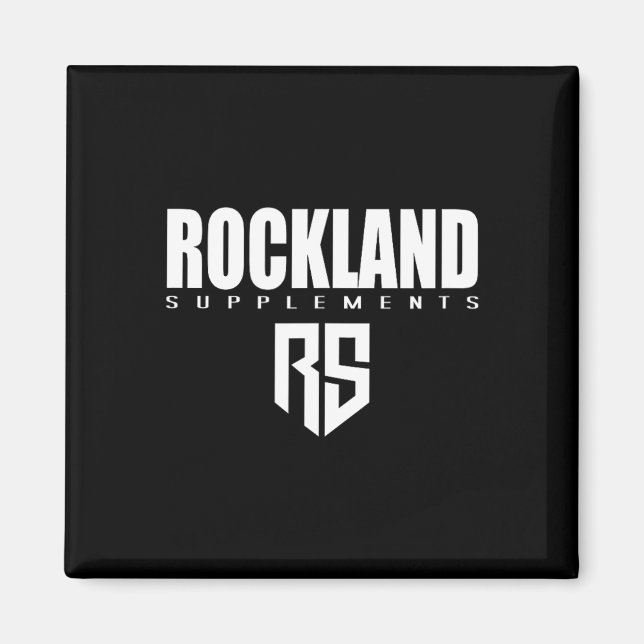 Mens Rockland Supplements Gym Fitness Workout Body Magnet (Front)