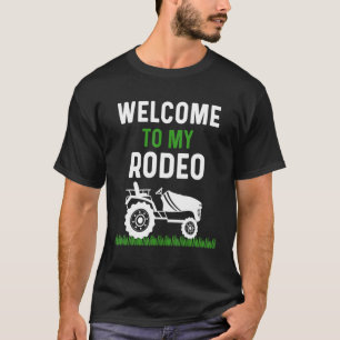 Mens  Rodeo Dad Lawn Mowing Stuff Yard Work Grass  T-Shirt