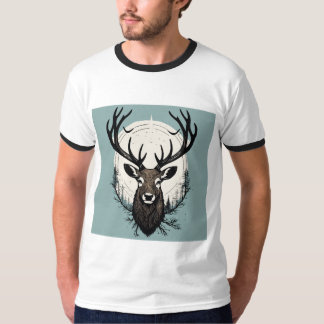 Men's Round Neck T-Shirt Graphics Print Stylish