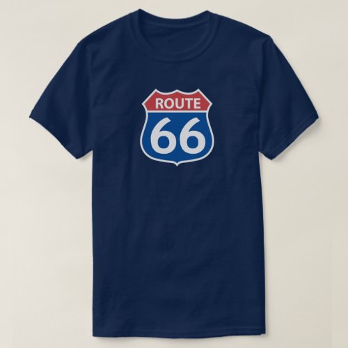 Mens Route 66  Retro  Vintage  Classic T_Shirt
