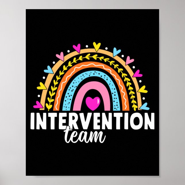 Mens rti team response intervention teacher school poster (Front)