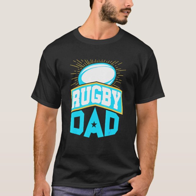 Mens Rugby Dad Father Fathers Day T-Shirt (Front)