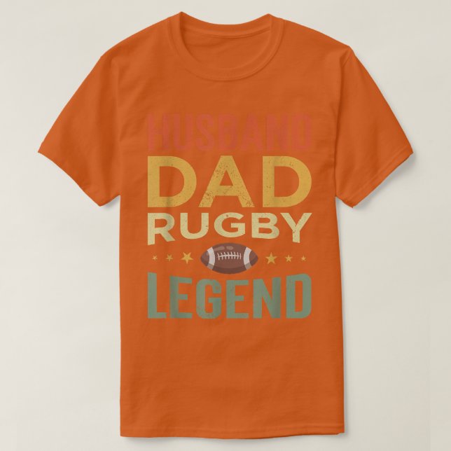 Mens Rugby Player Husband Dad Rugby Legend  T-Shirt (Design Front)
