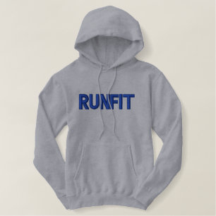 Men's "RUNFIT" Embroidered Pullover Hoodie