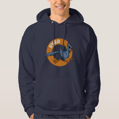 Men's Rvrr Cartoon Logo Navy Hoodie