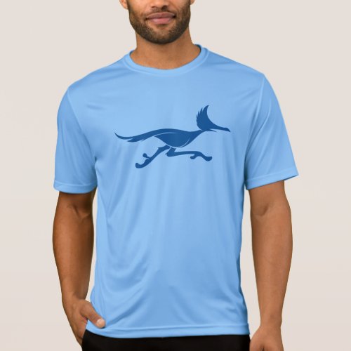 Mens RVRR Road Runner Blue Tech Shirt