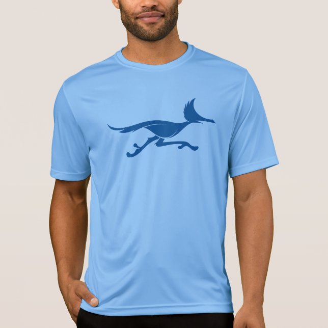 Men's RVRR Road Runner Blue Tech Shirt (Front)