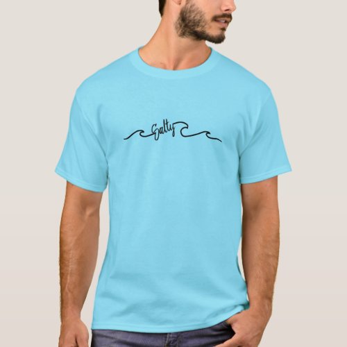 Mens Salty Ocean Wave T_Shirt