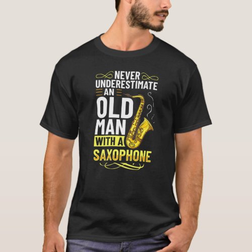 Mens Saxophone Musician Alto Tenor Instrument Begi T_Shirt