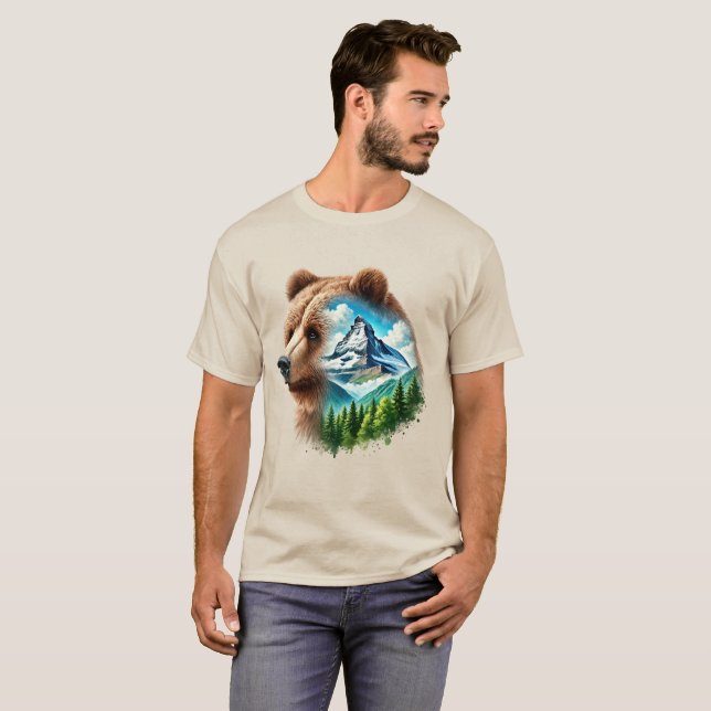 Men's Scenic Bear Country T-Shirt (Front Full)