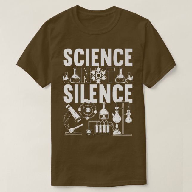 Mens Science Not Silence Premium  T-Shirt (Design Front)