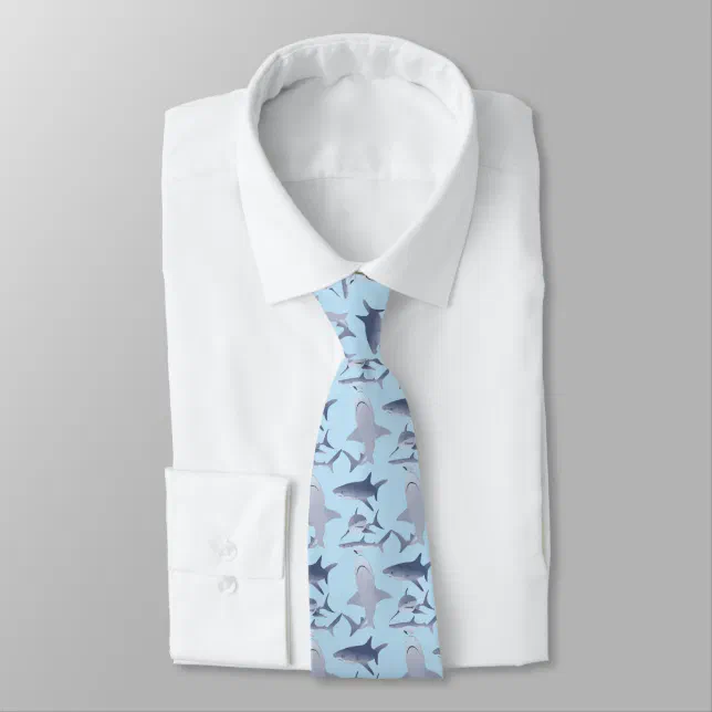 mens shark tie