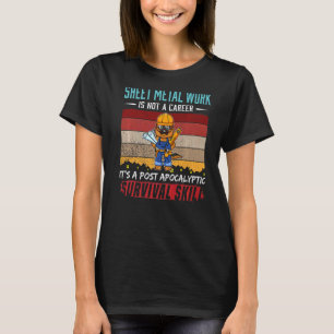 Mens Sheet Metal Worker Is Not A Career Metal Lock T-Shirt