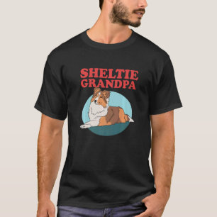 Mens Sheltie Grandpa Dog Owner Shetland Sheepdog S T-Shirt