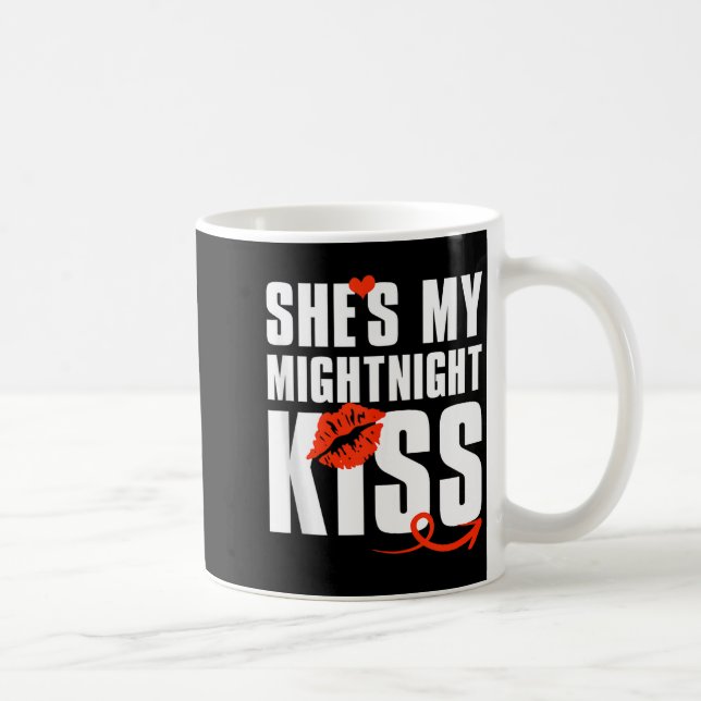Mens She's My Midnight Kiss Happy New Year Matchin Coffee Mug (Right)