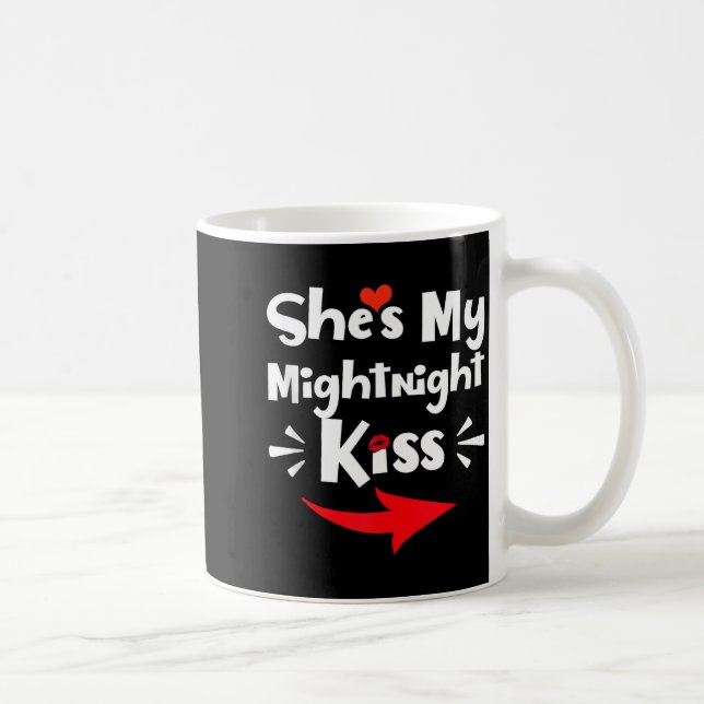 Mens She's My Midnight Kiss Happy New Year Matchin Coffee Mug (Right)