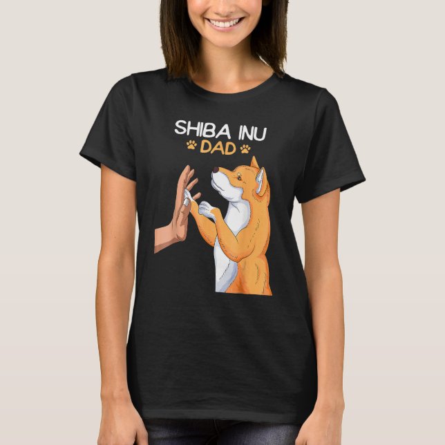 Mens Shiba Inu Dad Dog T-Shirt (Front)