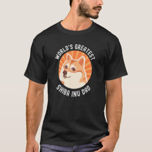 Mens Shiba Inu Dog Dad Father's Day For Dog Owner T-Shirt