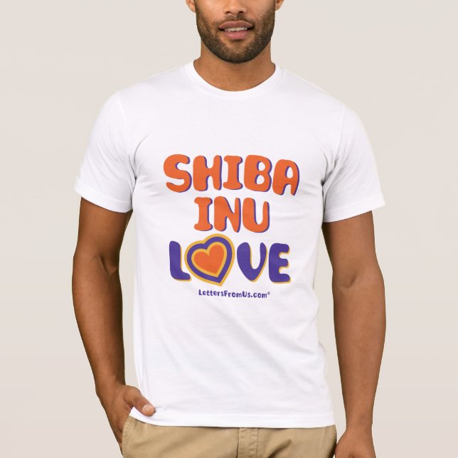 Men's Shiba Inu Love T-shirt (Front)