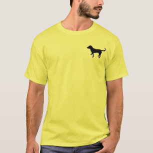 Men's shirt black lab silhouette