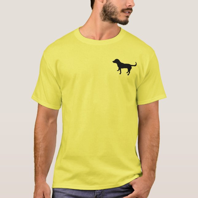 Men's shirt black lab silhouette (Front)