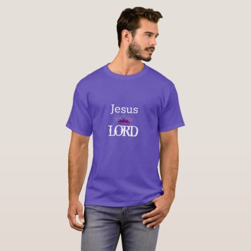 Mens Shirt_Jesus Lord King T_Shirt