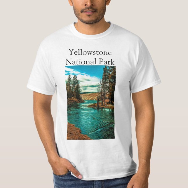 Men's Shirt of Yellowstone National Park (Front)